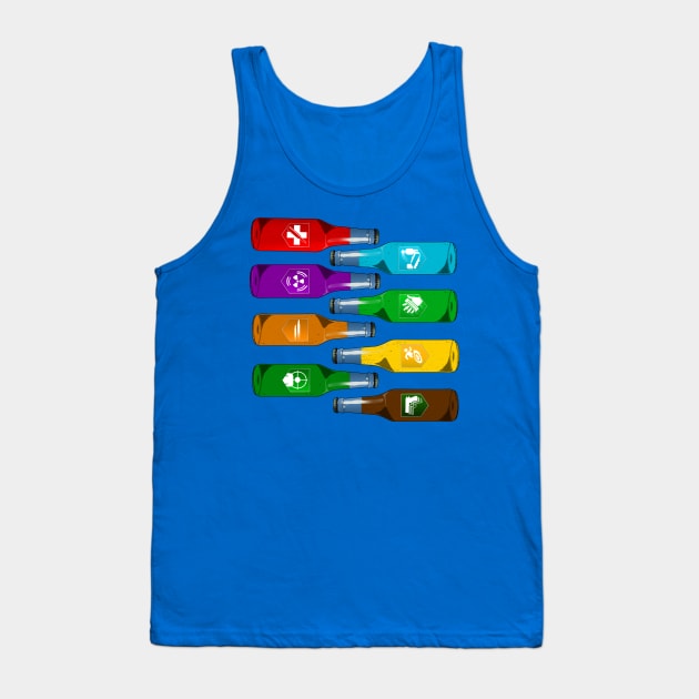 Zombie Perks Take Your Pick on Royal Blue Tank Top by LANStudios